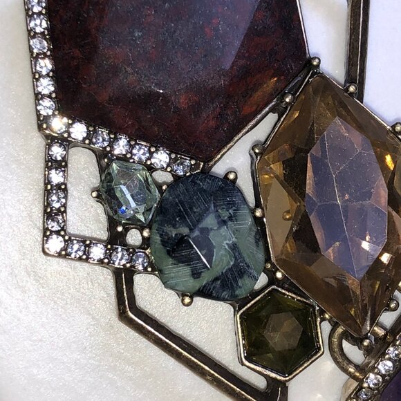 CHLOE + ISABEL Mixed Gemstone Geo Statement Necklace - N176 - Picture 4 of 6